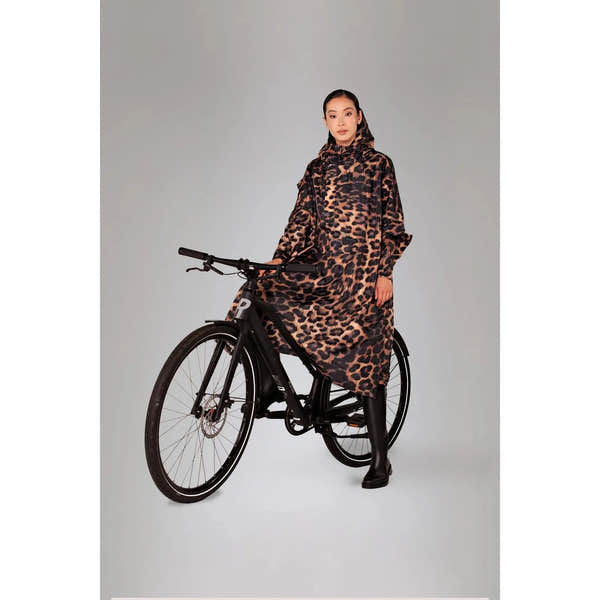Rainkiss Dark Leopard Rain Poncho