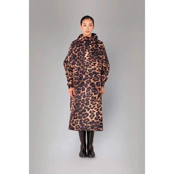 Rainkiss Dark Leopard Rain Poncho