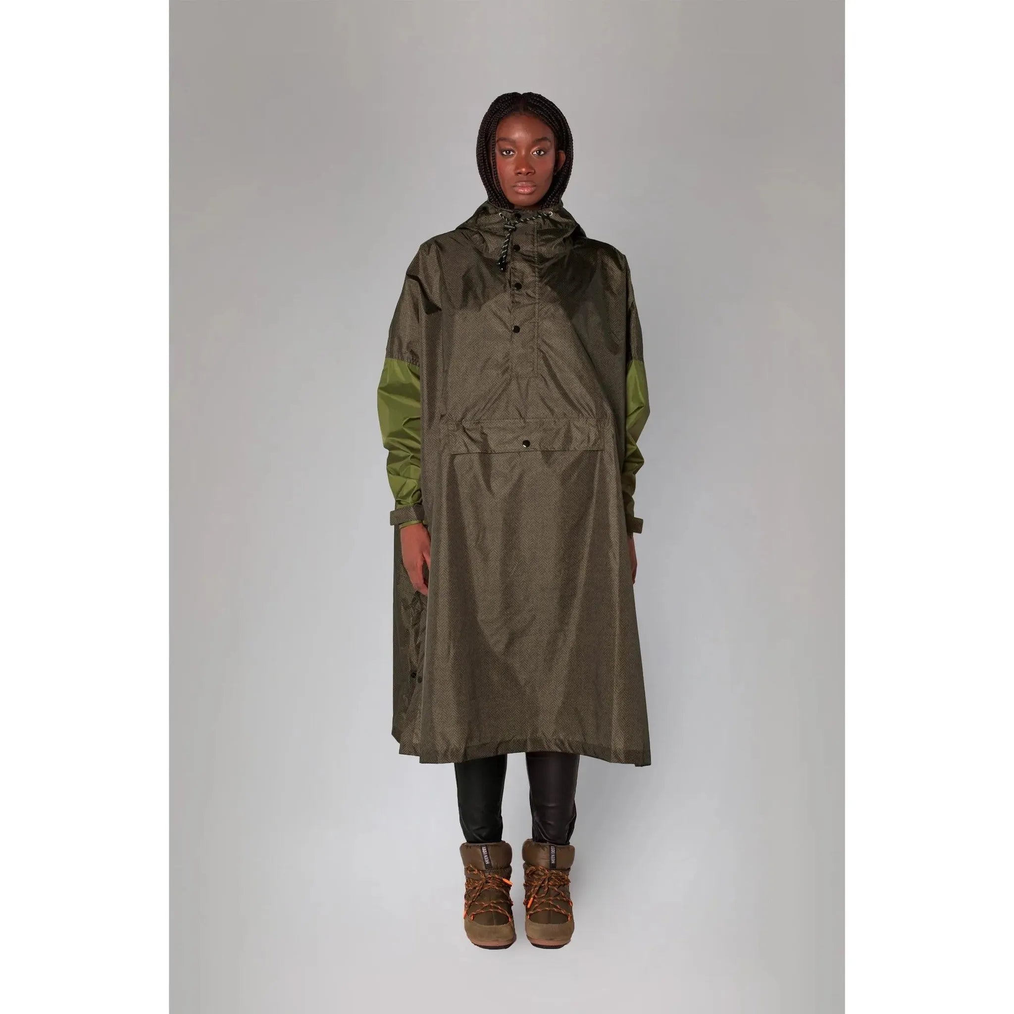 Rainkiss Herringbone Rain Poncho