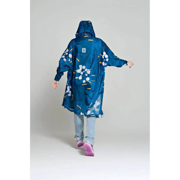 Rainkiss Japanese Blossom Rain Poncho-elevate your sole