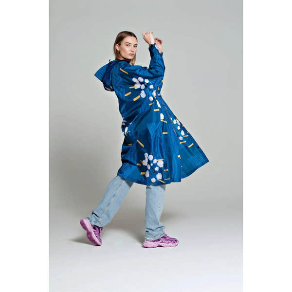 Rainkiss Japanese Blossom Rain Poncho-elevate your sole