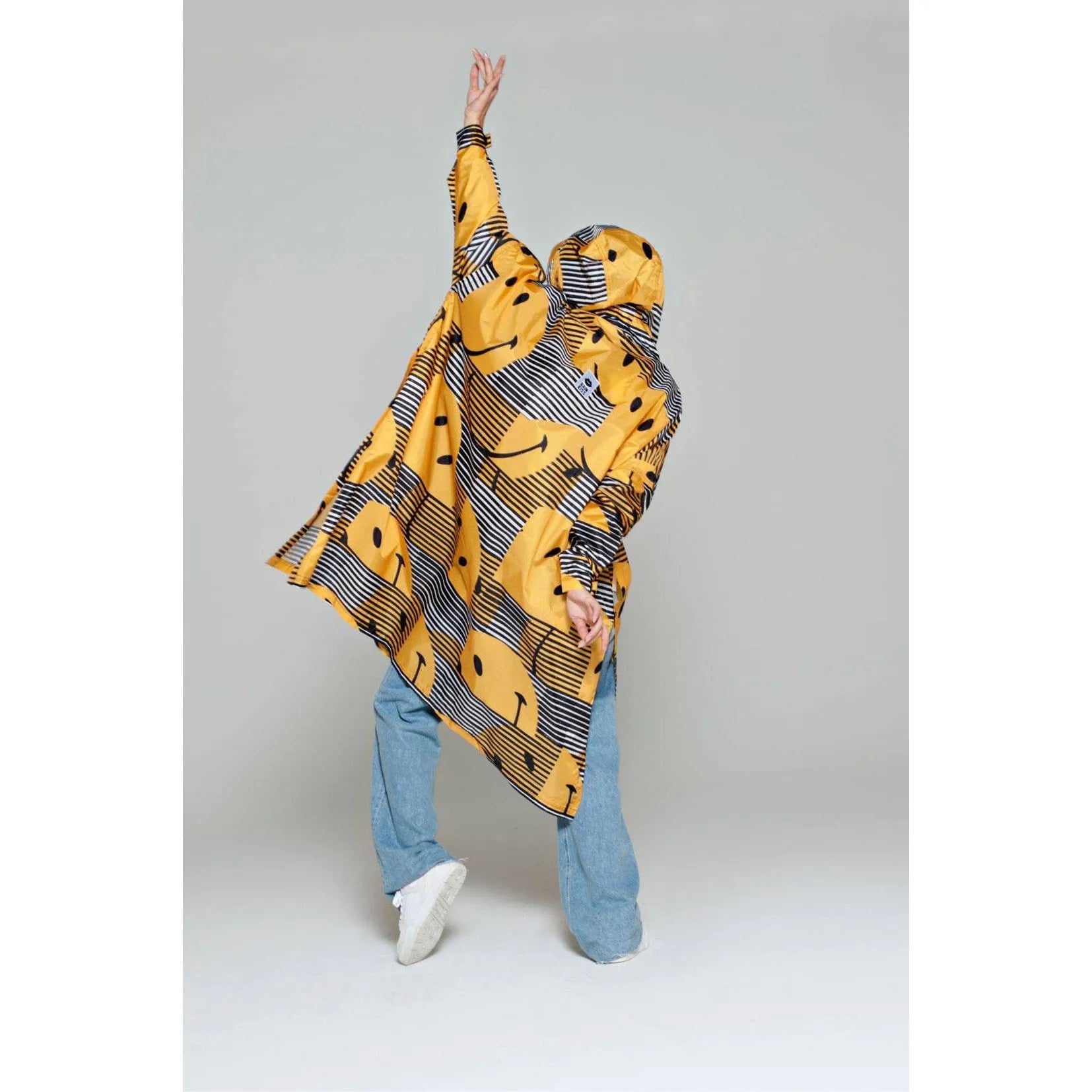 Rainkiss Sunset x Smiley Yellow Rain Poncho-elevate your sole