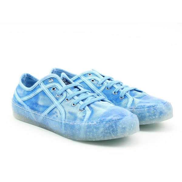 Recykers Mid Sequel Ladies Tie Dye Blue Lace up trainers - elevate your sole