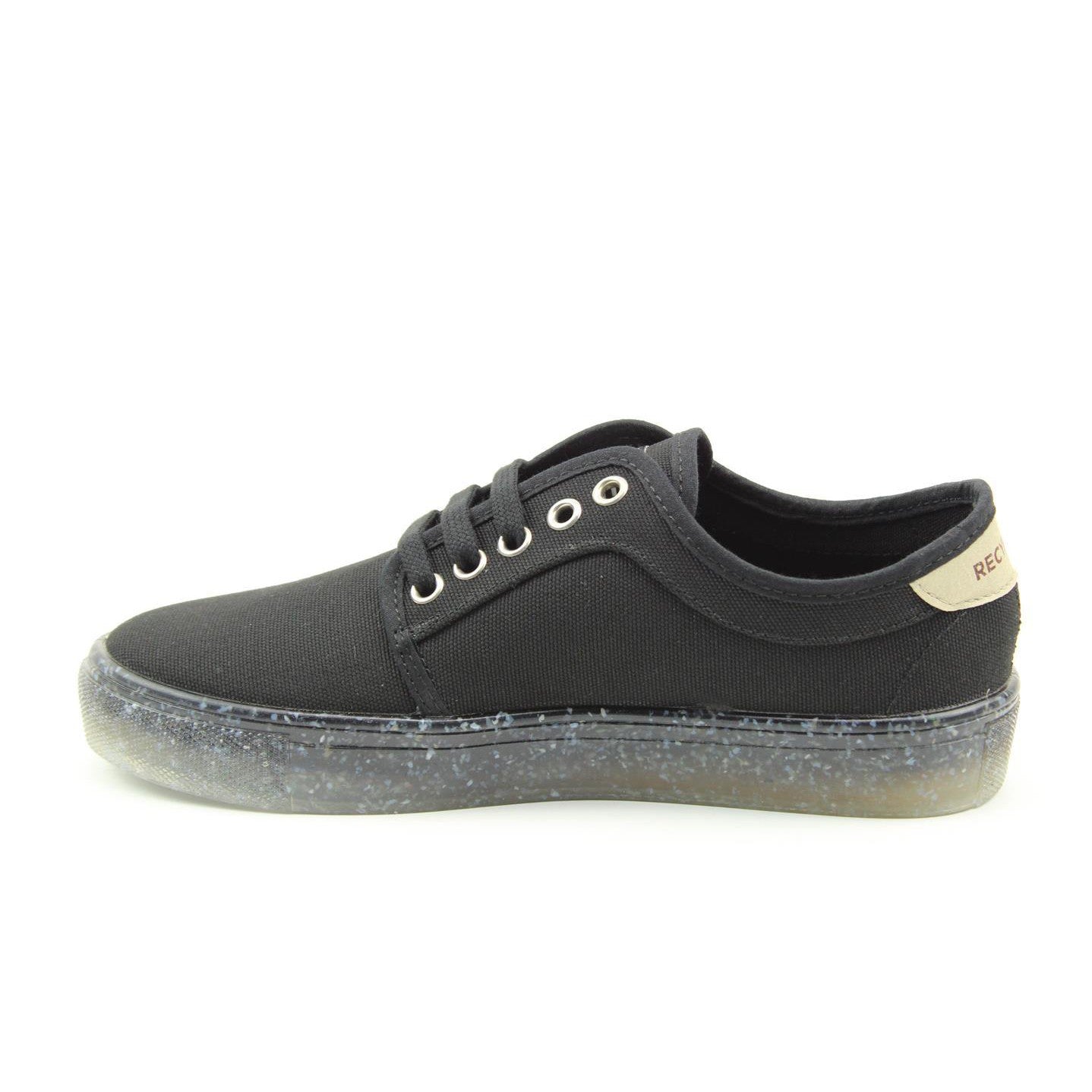 Recykers Peckham Ladies Black Lace Up Trainers2 - elevate your sole