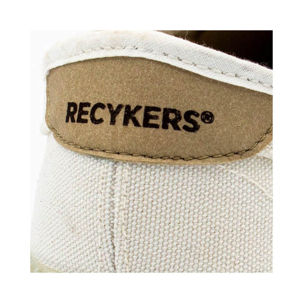 Recykers Peckham Ladies White Lace up trainers - elevate your sole