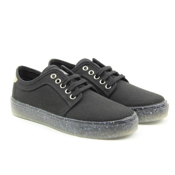 Recykers Peckham Mens Black Lace Up Trainers - elevate your sole