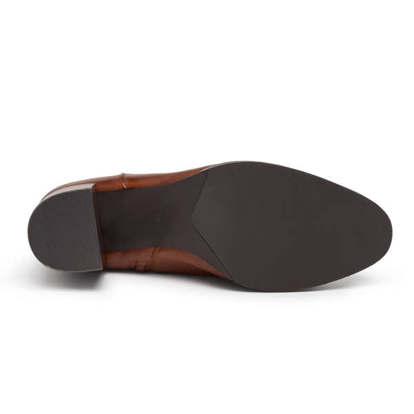 Regarde Le Ciel Joan-01 Ladies Brown Tan Leather Side Zip Ankle Boots-elevate your sole