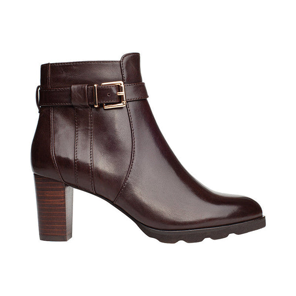 Regarde Le Ciel Patricia-84 Ladies Brown Leather Side Zip Ankle Boots-elevate your sole