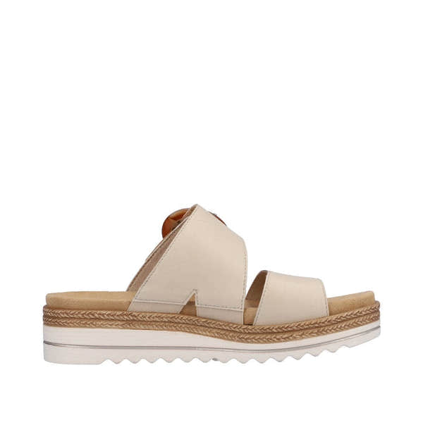 Remonte D0Q51-80 Ladies Nude Leather Slip On Sandals-elevate your sole