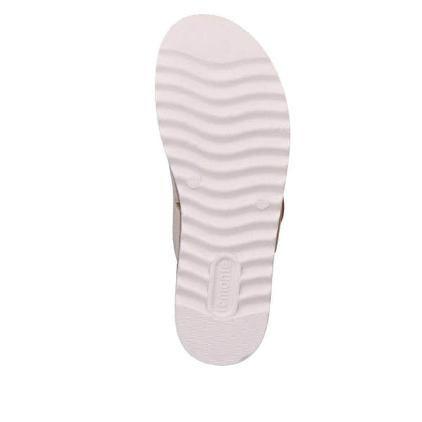 Remonte D0Q51-80 Ladies Nude Leather Slip On Sandals-elevate your sole