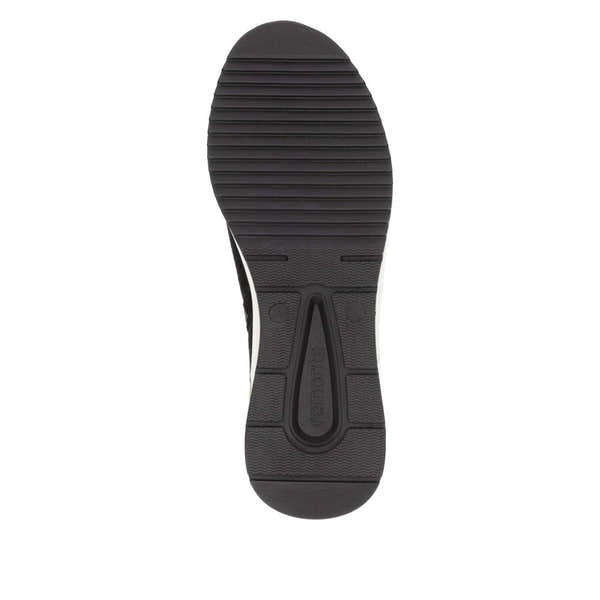 Remonte D0T75-03 Ladies Black Suede Side Zip Ankle Boots-elevate your sole