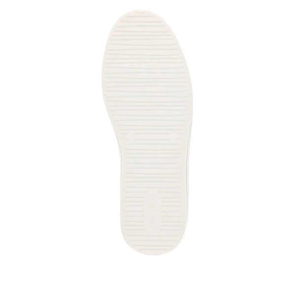 Remonte D1C01-81 Ladies Off White Leather Zip & Lace Trainers-elevate your sole
