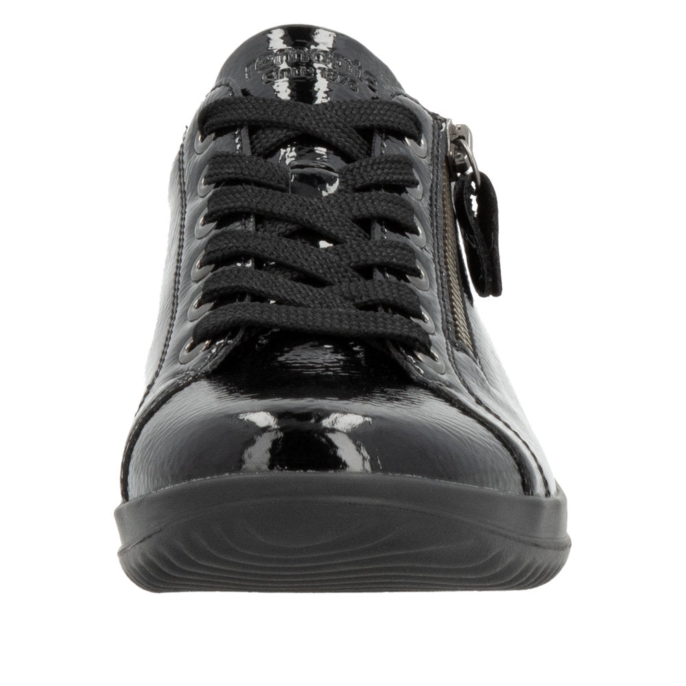 Remonte D1E03-01 Ladies Black Side Zip Shoes-elevate your sole