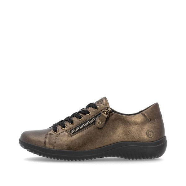 Remonte D1E03-25 Ladies Brown Side Zip Shoes-elevate your sole