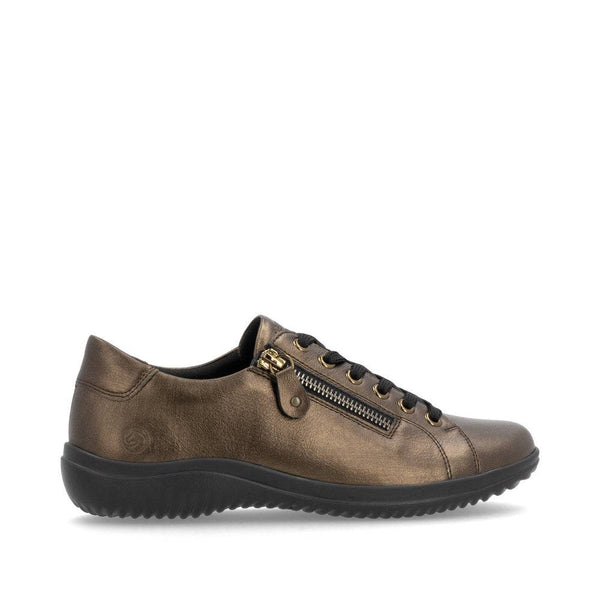 Remonte D1E03-25 Ladies Brown Side Zip Shoes-elevate your sole