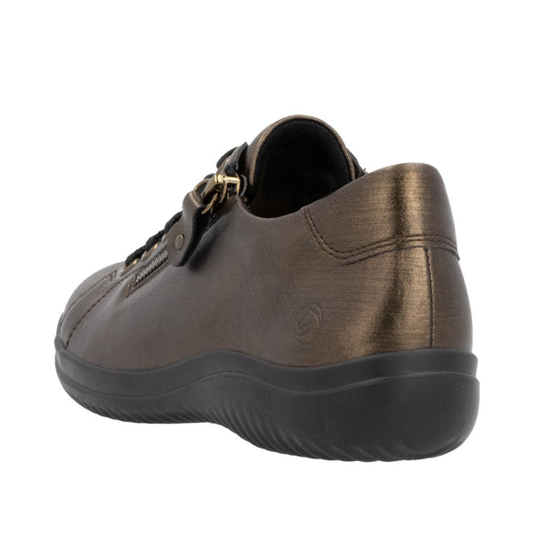 Remonte D1E03-25 Ladies Brown Side Zip Shoes-elevate your sole