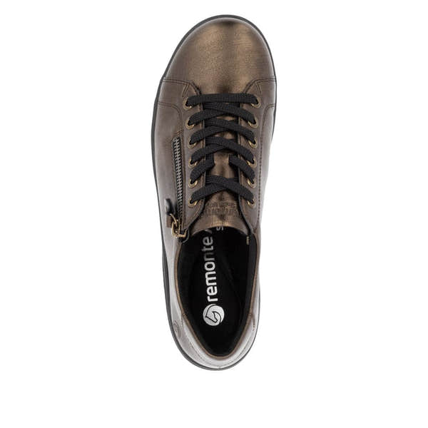 Remonte D1E03-25 Ladies Brown Side Zip Shoes-elevate your sole