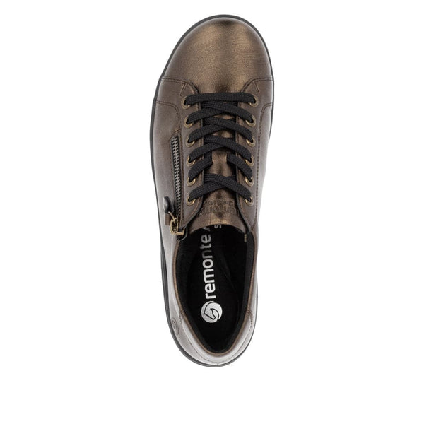 Remonte D1E03-25 Ladies Brown Side Zip Shoes-elevate your sole