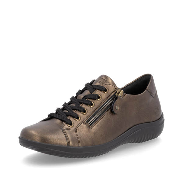 Remonte D1E03-25 Ladies Brown Side Zip Shoes-elevate your sole