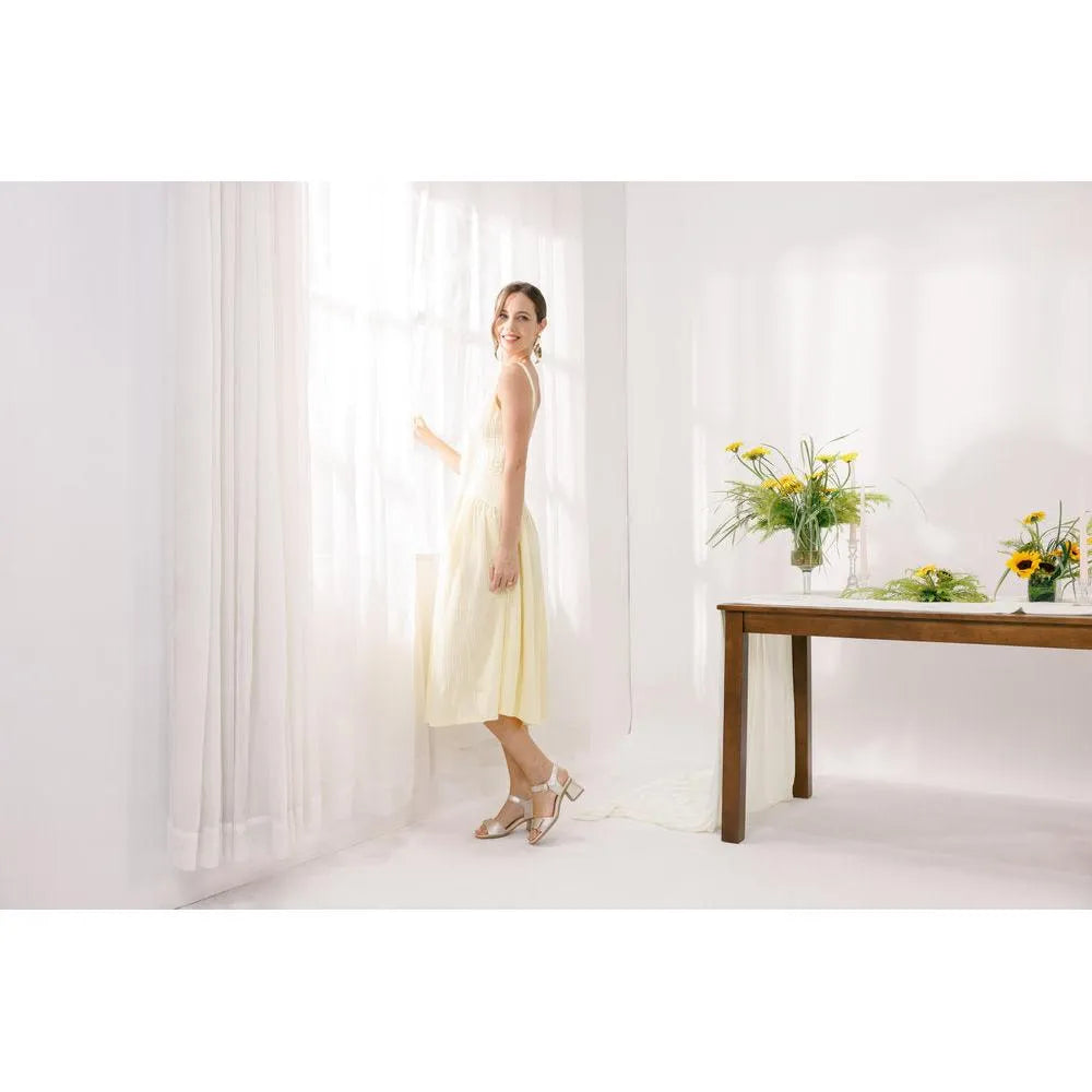 Remonte D1K54-90 women's pale gold leather touch fastening sandals with block heels, stylish and comfortable for summer wear.