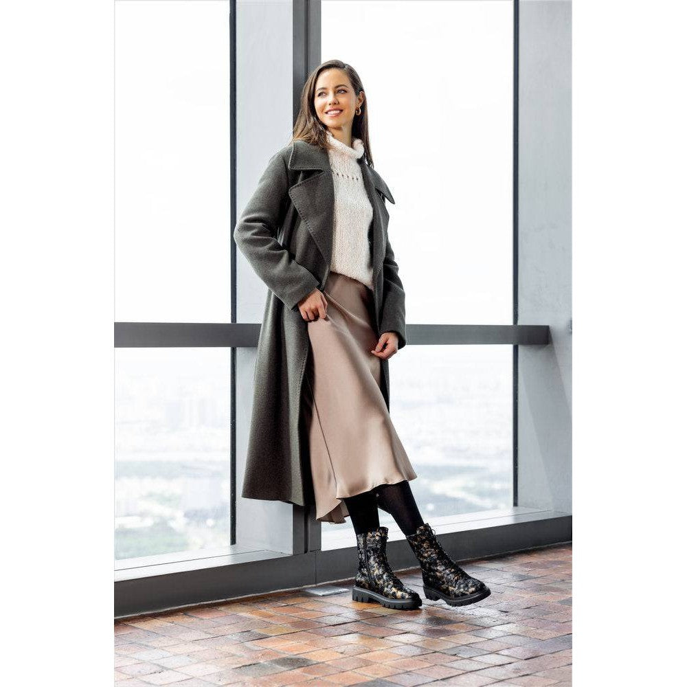 Remonte D1W72-03 Ladies Wide Black Suede Zip & Lace Ankle Boots-elevate your sole