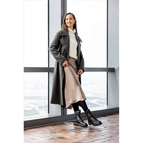 Remonte D1W72-03 Ladies Wide Black Suede Zip & Lace Ankle Boots-elevate your sole