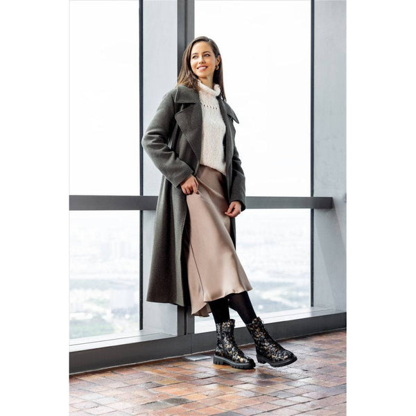 Remonte D1W72-03 Ladies Wide Black Suede Zip & Lace Ankle Boots-elevate your sole
