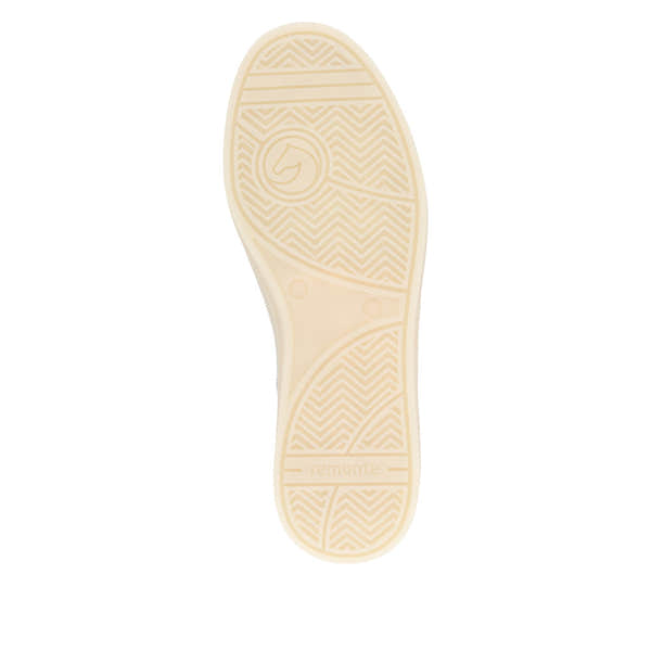 Remonte D2C02-12 women's wide light blue leather trainers with zip and lace-up closure, rubber outsole, and stylish design.