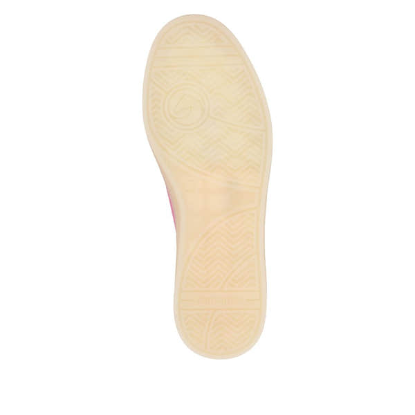 Remonte D2C02-31 women's wide fit leather shoes with zip and lace, in fuchsia, white, and green, featuring a rubber outsole.