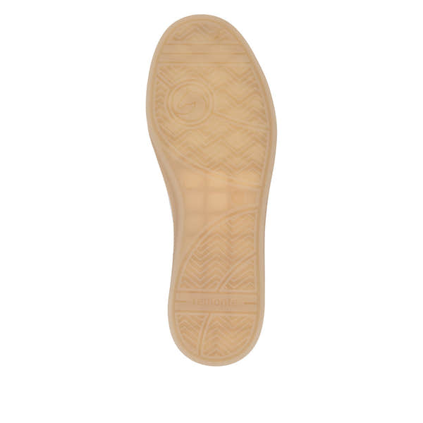 Remonte D2C02-80 women's wide white/silver leather zip and lace shoes, cushioned sole, durable rubber outsole.