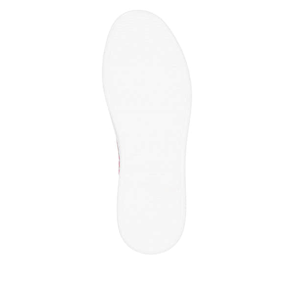 Remonte D2E02-90 women's wide multi-leather zip and lace-up shoes, white sole with subtle geometric embossed pattern.