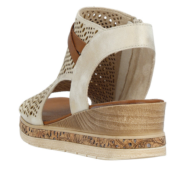 Remonte D3075-60 Ladies Taupe Sandals-elevate your sole