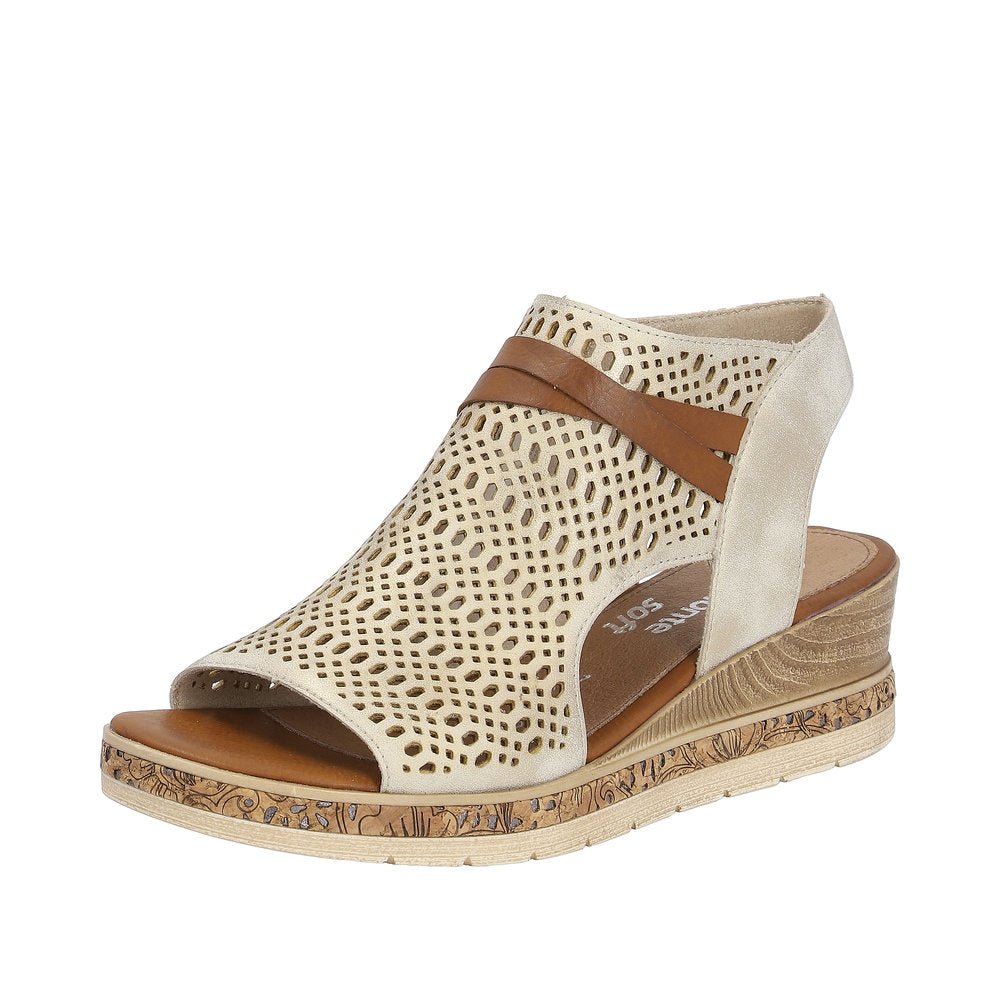 Remonte D3075-60 Ladies Taupe Sandals-elevate your sole