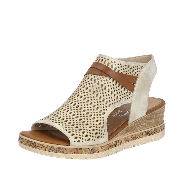 Remonte D3075-60 Ladies Taupe Sandals-elevate your sole