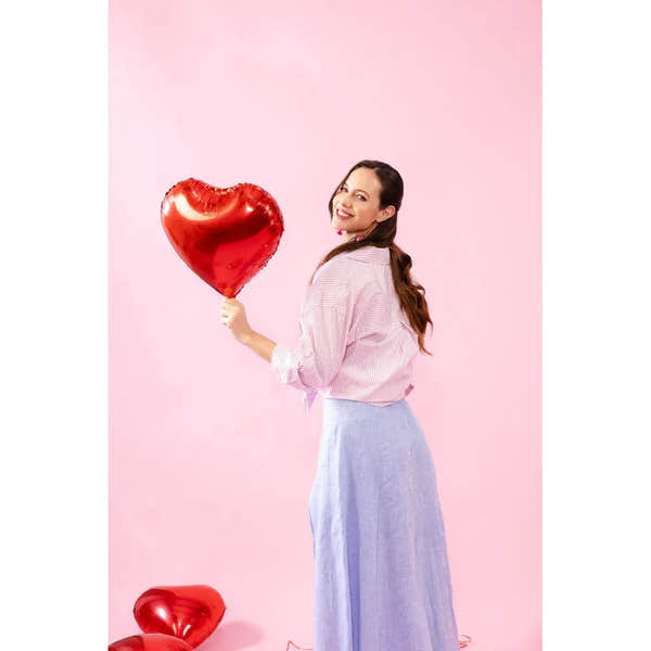 Remonte D3N51-10 women's aqua suede touch fastening sandals with comfortable straps, worn by smiling woman holding a heart-shaped balloon.