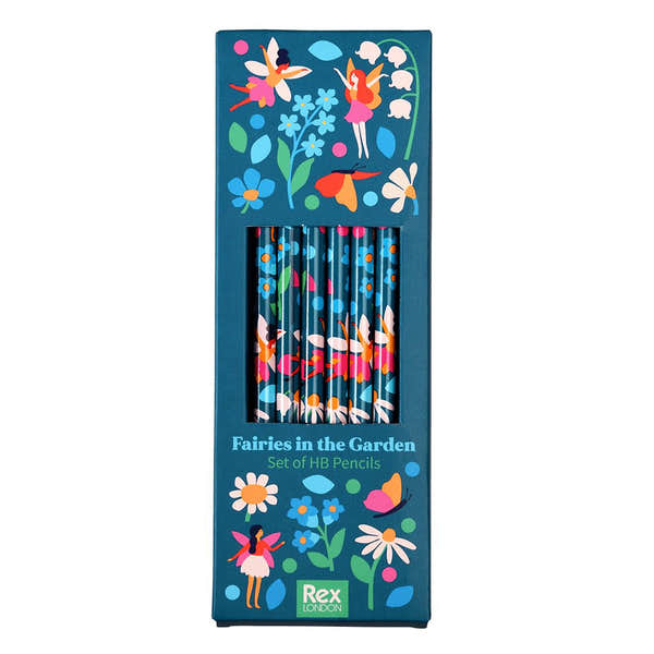 Rex London 29339 Childrens Fairies In The Garden HB Pencils (Set of Six)-elevate your sole