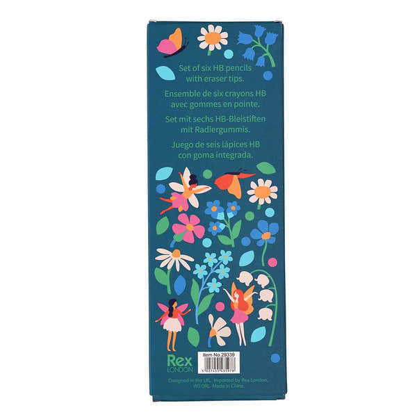Rex London 29339 Childrens Fairies In The Garden HB Pencils (Set of Six)-elevate your sole