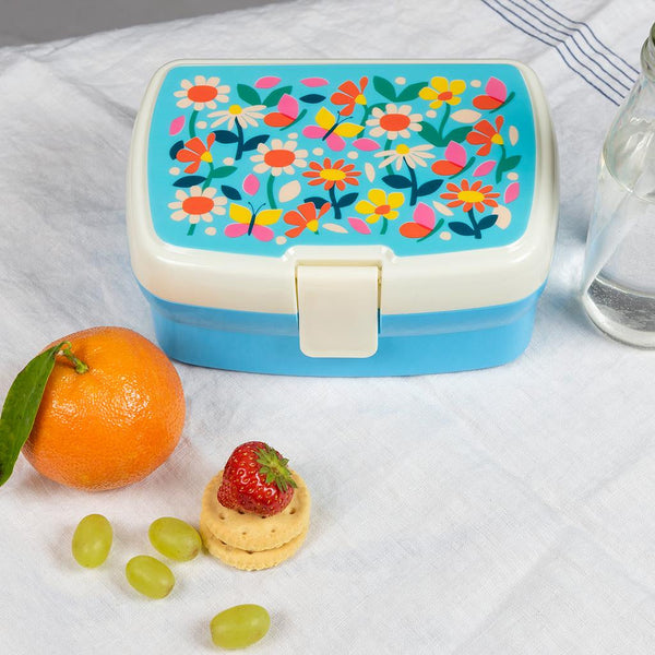 Rex London 29498 Childrens Butterfly Garden Lunch Box With Tray-elevate your sole