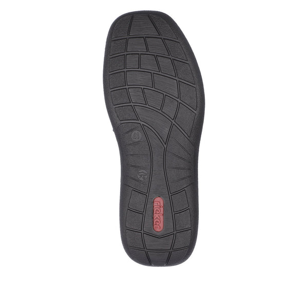 Rieker 03002-00 Sergio Mens Wider Fitting Black Leather Zip & Lace Shoes-elevate your sole