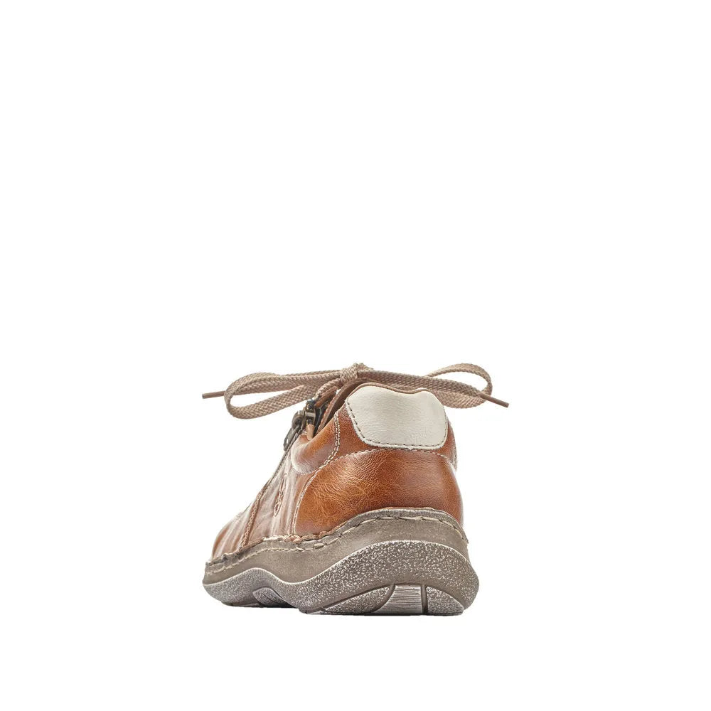 Rieker 03030-25 Sergio Mens Wider Fitting Brown Casual Lace Up Shoes - elevate your sole