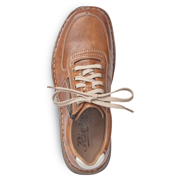 Rieker 03030-25 Sergio Mens Wider Fitting Brown Casual Lace Up Shoes - elevate your sole