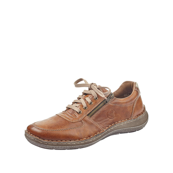 Rieker 03030-25 Sergio Mens Wider Fitting Brown Casual Lace Up Shoes - elevate your sole