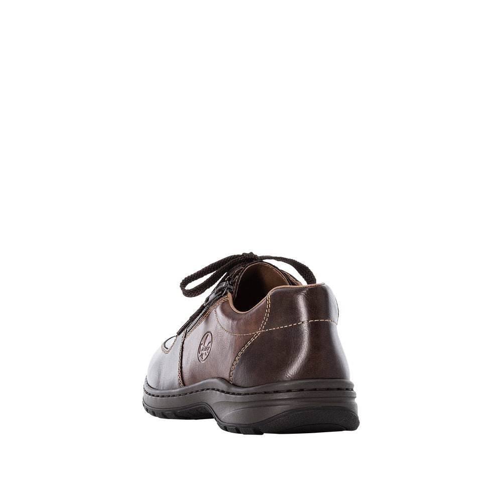 Rieker 03329-25 Mens Brown Lace and Zip Shoes-elevate your sole