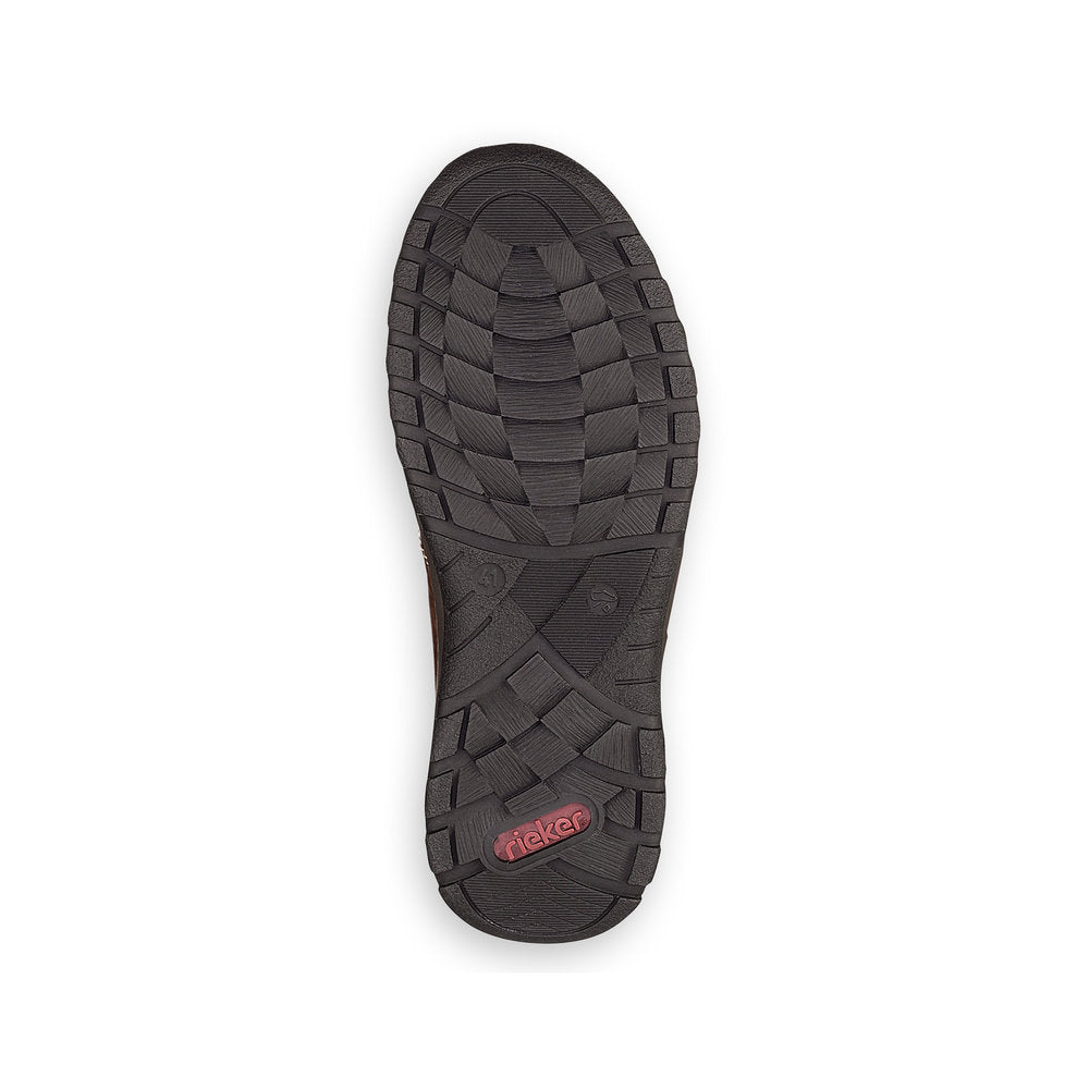 Rieker 03329-25 Mens Brown Lace and Zip Shoes-elevate your sole