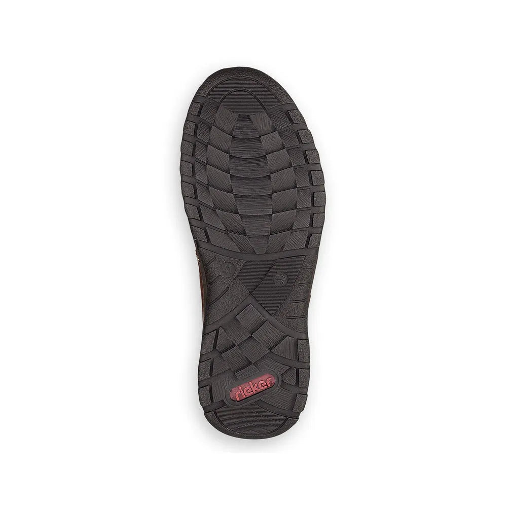 Rieker 03329-25 Mens Brown Lace and Zip Shoes-elevate your sole