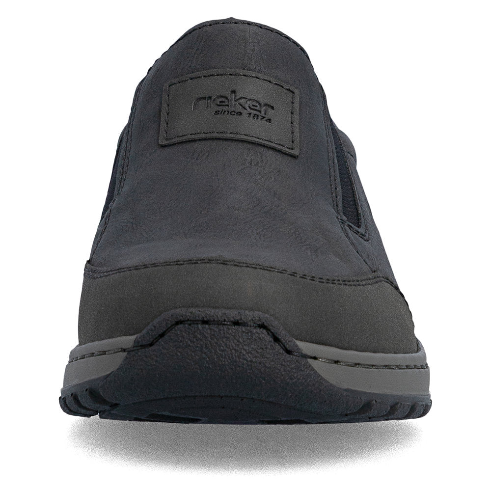 Rieker 03354-06 Mens Wide Black Elasticated Shoes