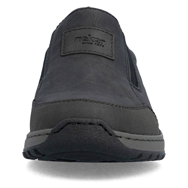 Rieker 03354-06 Mens Wide Black Elasticated Shoes