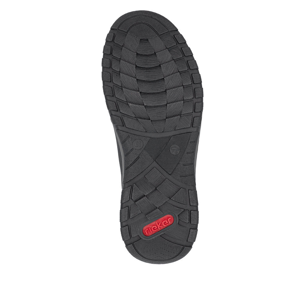 Rieker 03354-06 Mens Wide Black Elasticated Shoes