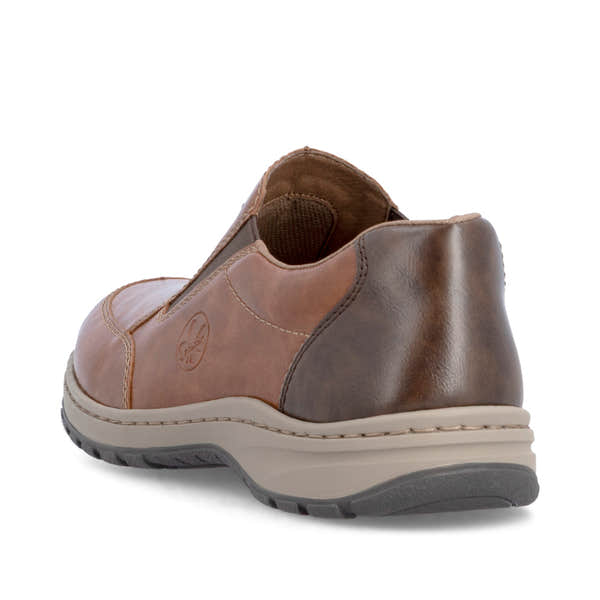 Rieker 03354-23 Mens Wide Brown Elasticated Shoes