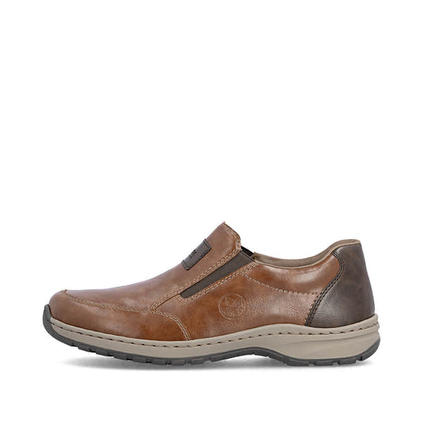 Rieker 03354-23 Mens Wide Brown Elasticated Shoes